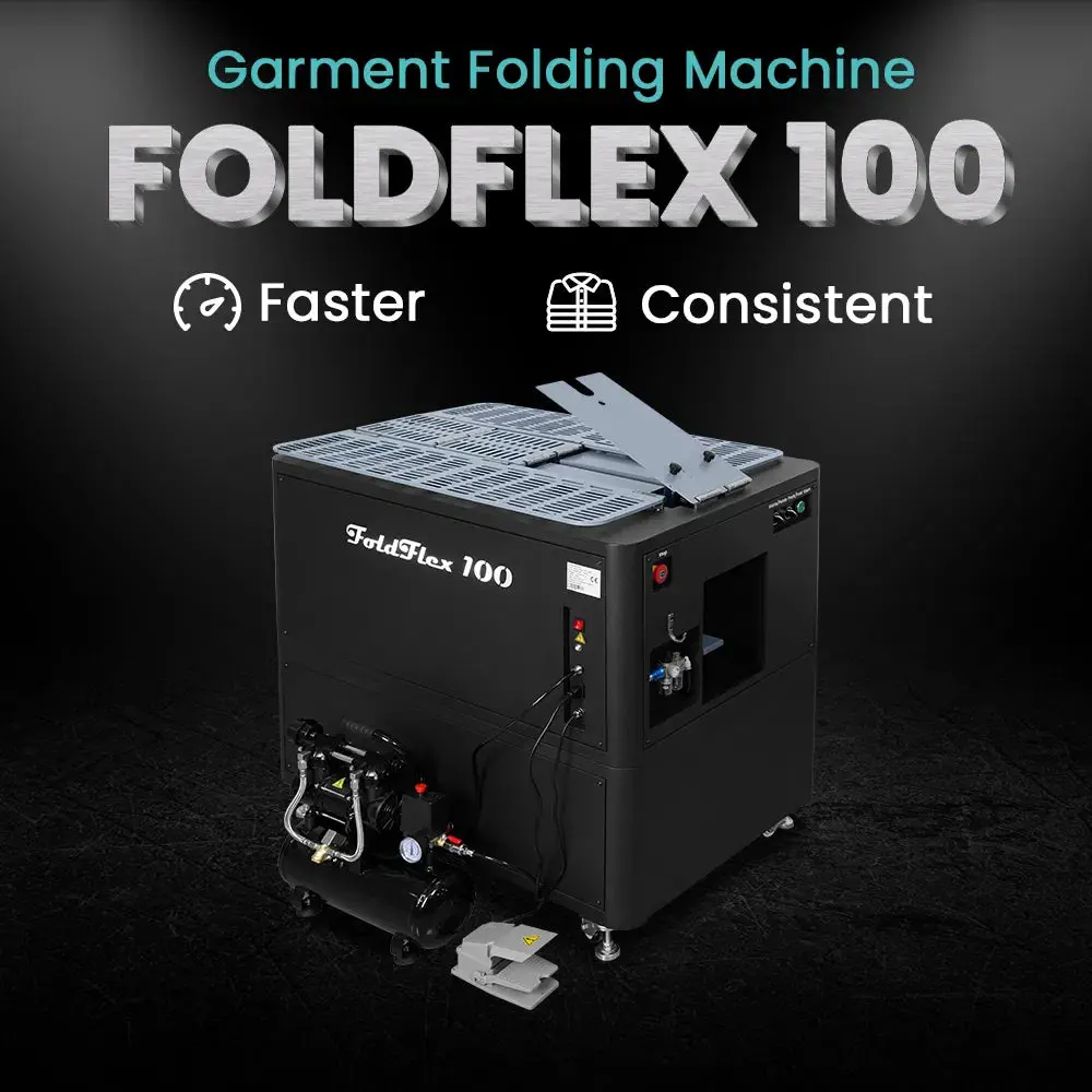 $156/Month Dtf Station Foldflex 100 Garment Folding Machine Fold, Stack, And Bag In One Step For Consistent T-Shirt Folding 1