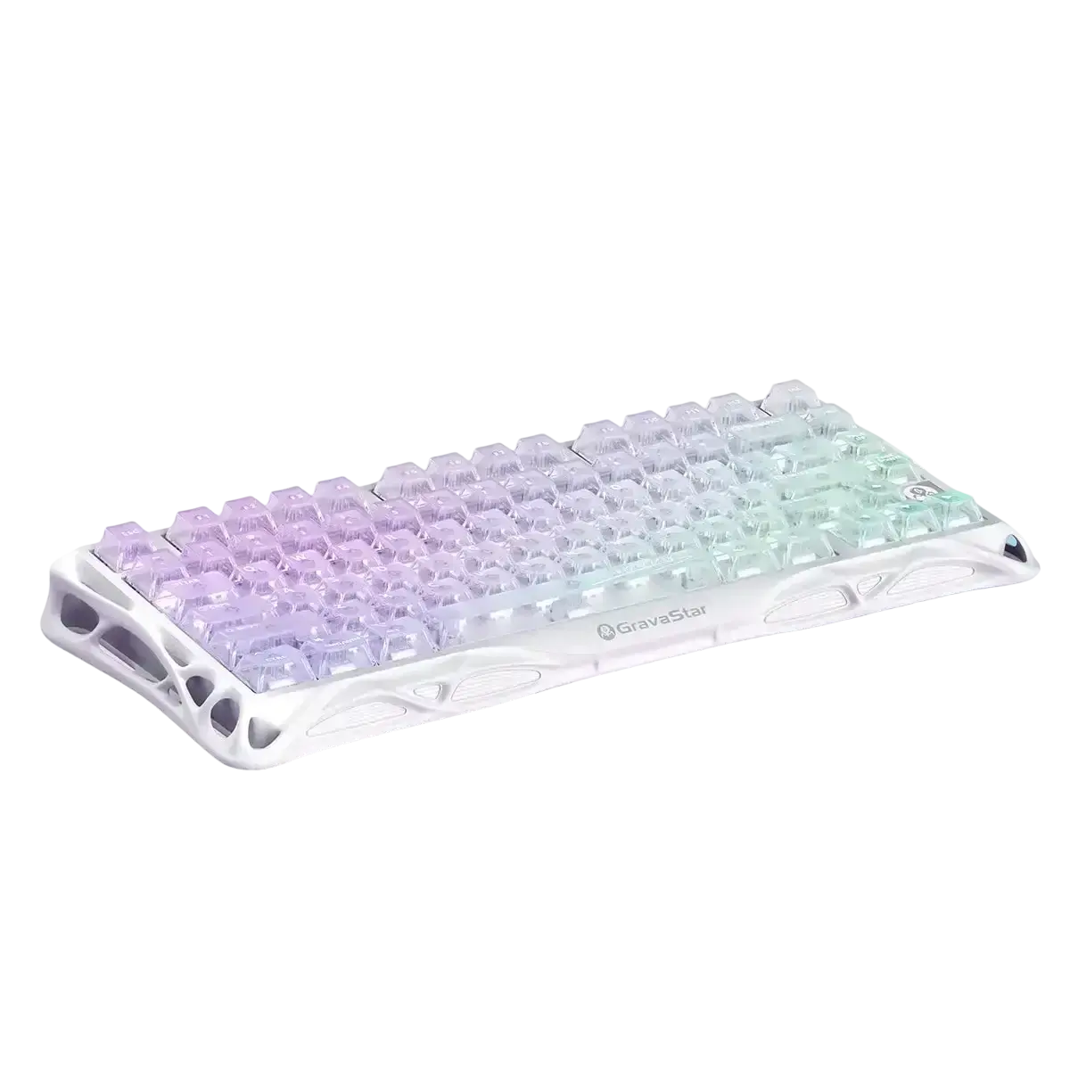 Gravastar - Mercury K1 Lite Crystal Aurora Wireless Mechanical Keyboard - Bezprzewodowa Klawiatura Mechaniczna 1