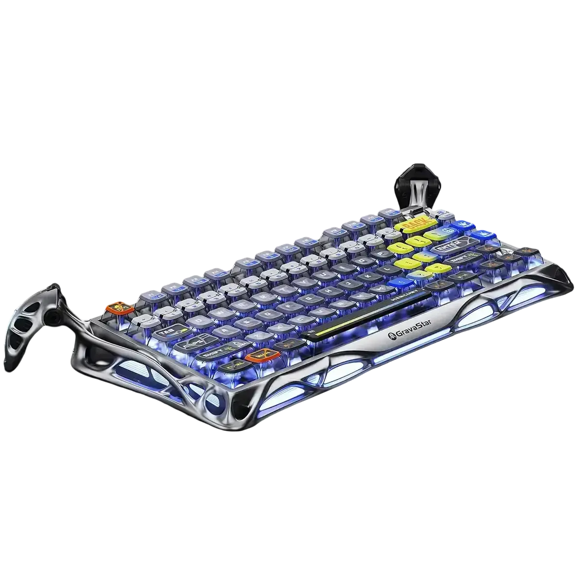 Gravastar - Mercury K1 Pro Interstellar Silver Wireless Mechanical Keyboard - Bezprzewodowa Klawiatura Mechaniczna 1