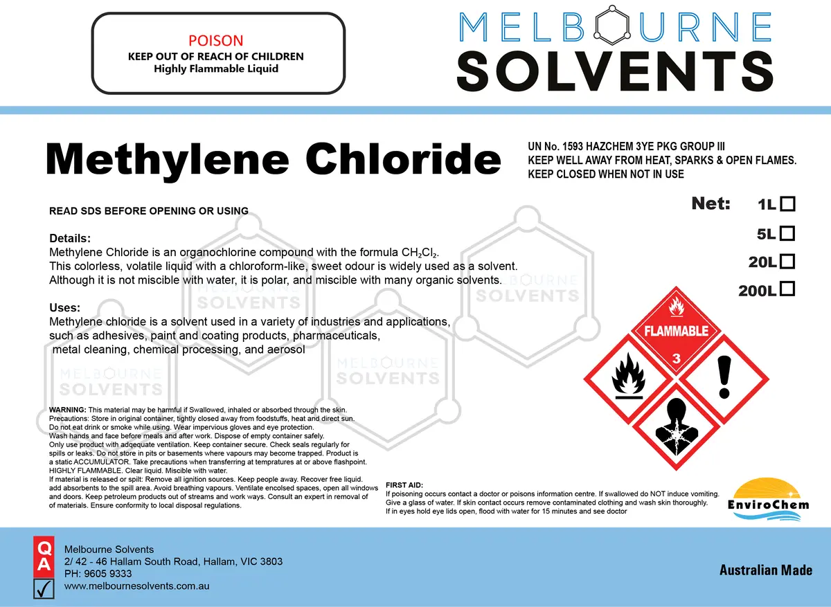 Methylene Chloride 1