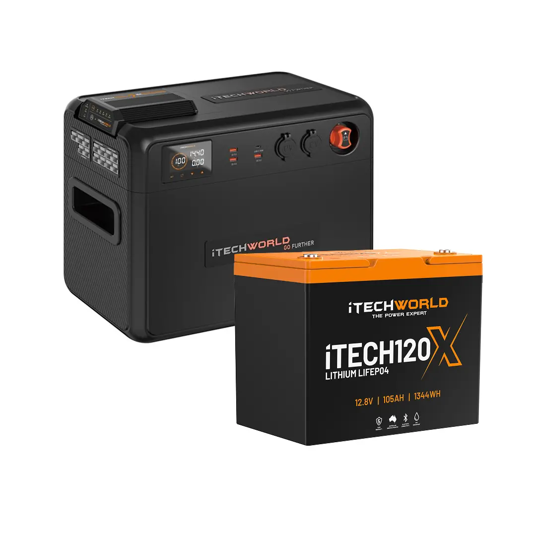Premium Gofurther | Battery Box Bundle | With Itechdcdc25 Charger And Itech120x Lithium Battery 1