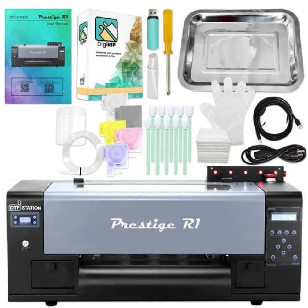 $129/Month New Dtf Station Prestige R1 13" Inch A3+ Dtf (Direct-To-Film) Printer With White Circulation & Auto Ink Cleaning & Alarming System 1