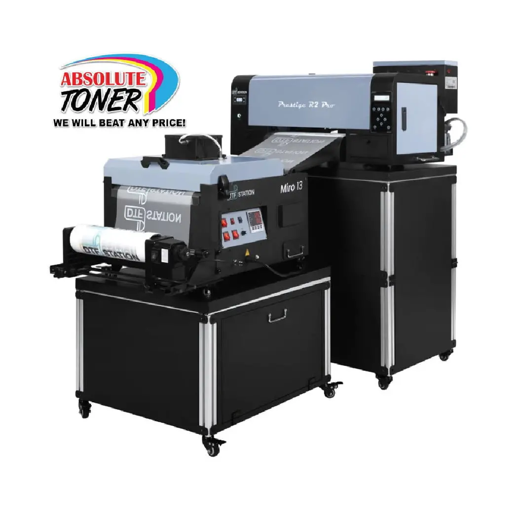 $196/Month New Demo Prestige 13" R2 Pro A3 Dtf Printer + Shaker/Oven Bundle 110V 13" Media Roll (Dual Epson I1600 Print Heads) Digirip Software And Miro 13 Max Dtf Powder Shaker/Oven With Air Purifier 1