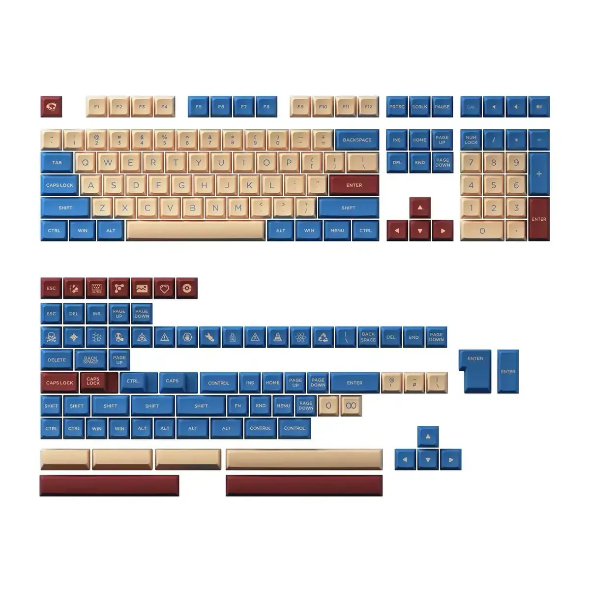 Akko - Palace Keycap Set (187-Key) - Zestaw Keycapów Pbt Osa 1