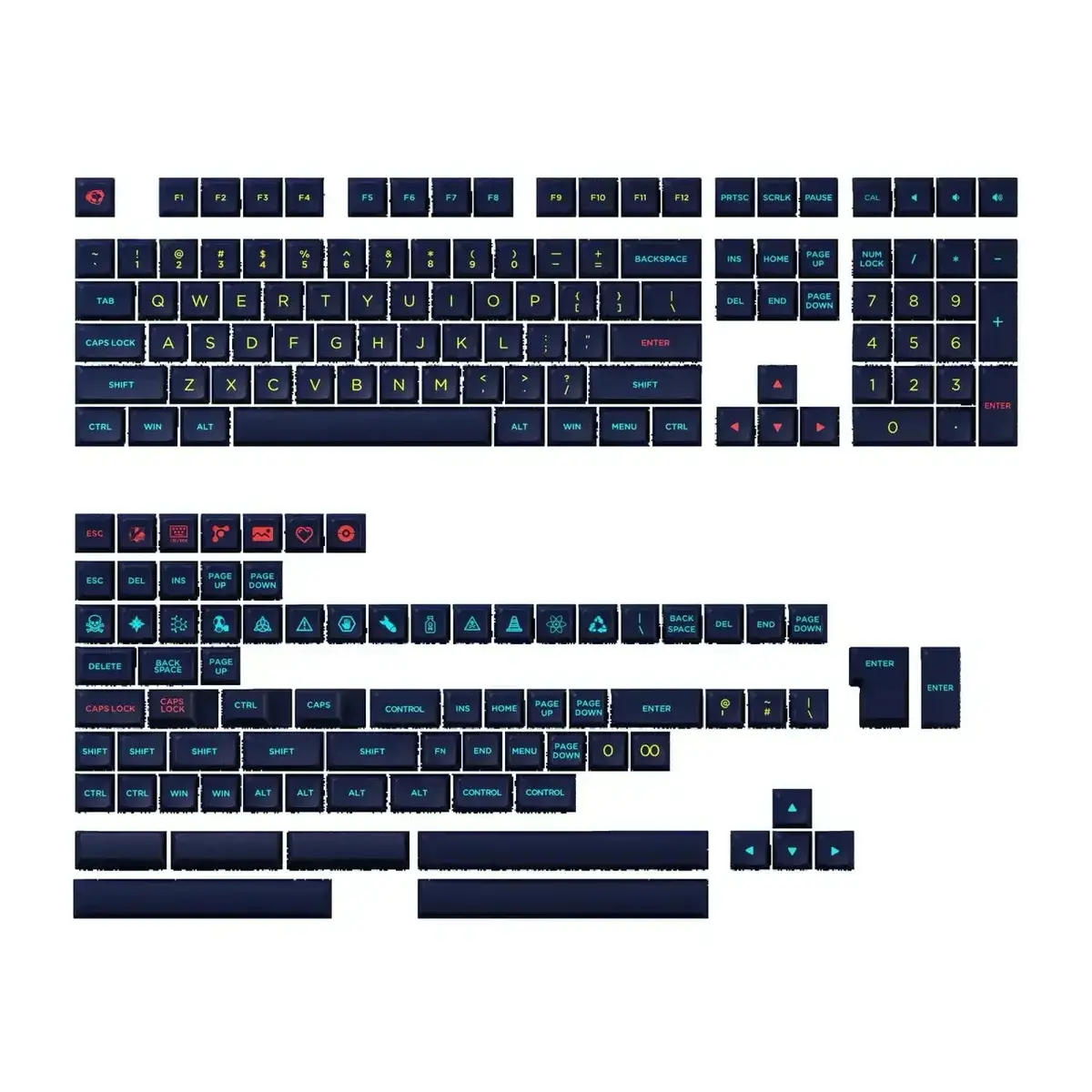 Akko - Starry Night Keycap Set (187-Key) - Zestaw Keycapów Pbt Osa 1