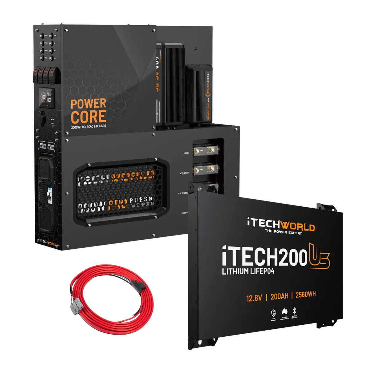 Itechworld | 200Ah Ultra Slim Power Core | All-In-One Complete System 1