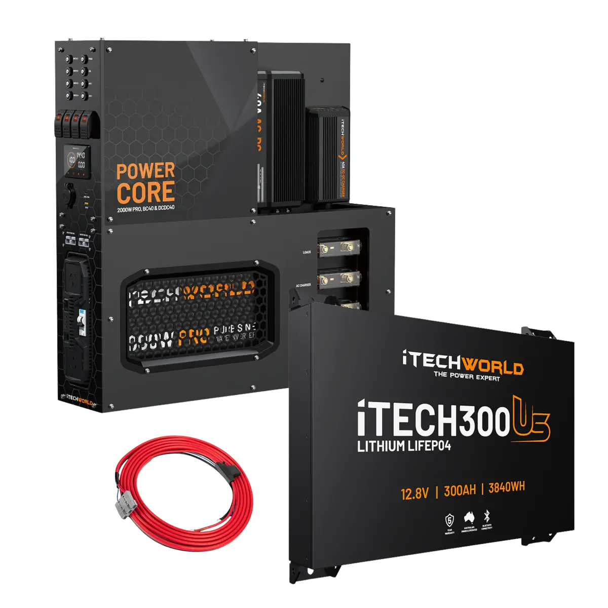 Itechworld | 300Ah Ultra Slim Power Core | All-In-One Complete System 1