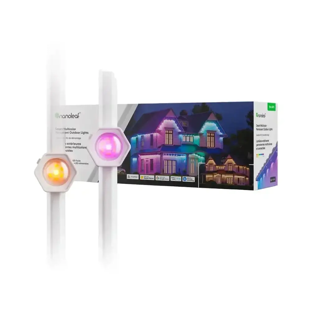 Nanoleaf Outdoor - 1D Smart Multicolor Permanent Lights Starter Kit - Zewnętrzna Taśma Led 1