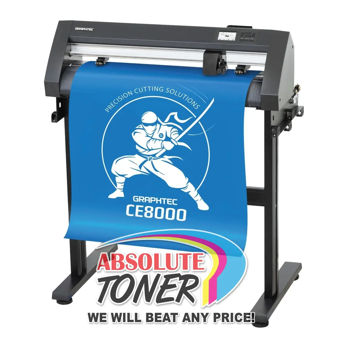 $59/Month New Graphtec Ce8000-60 24" Cutting Plotter Cutter For Vinyl/Paper 300Gsm Cut Door Hangers, Gift Boxes, Labels, Stickers And Decals 1