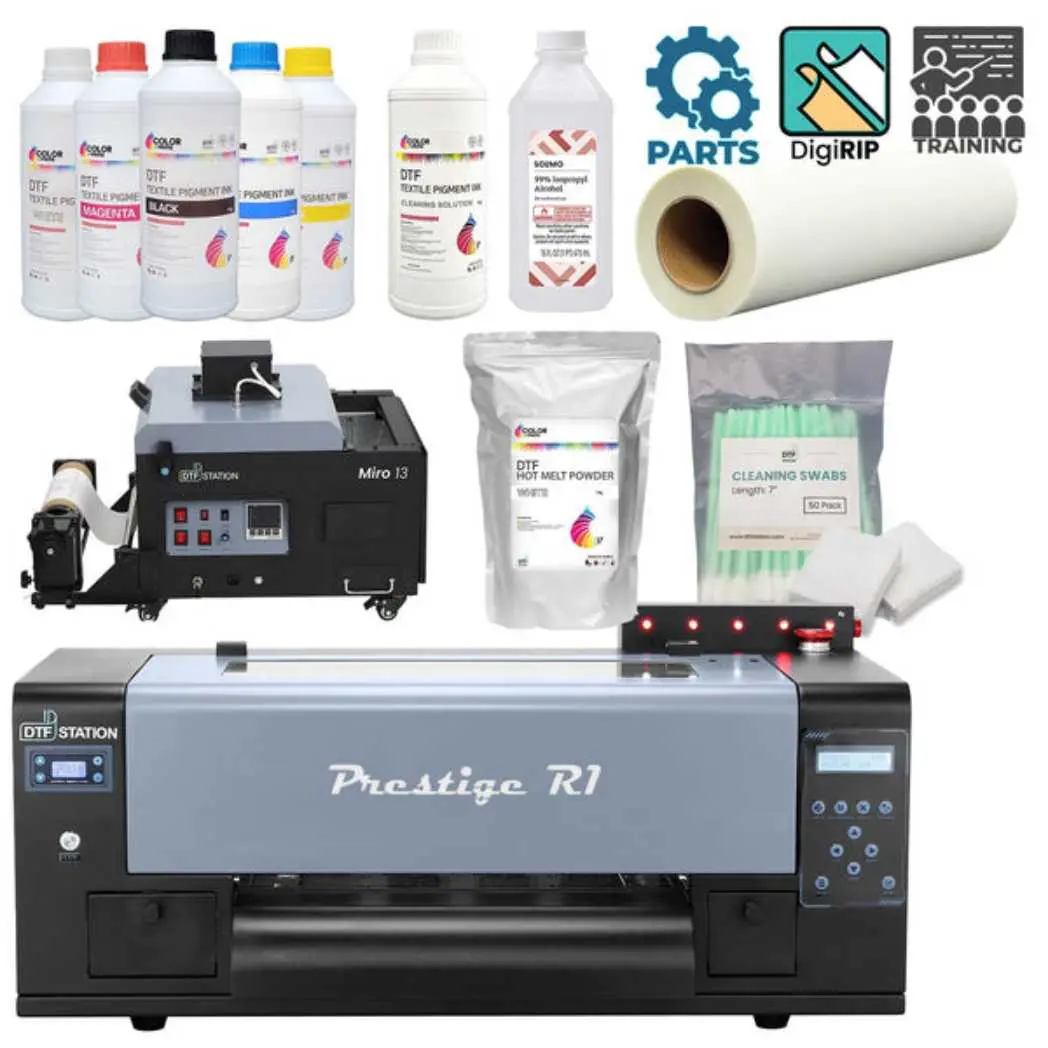 $173/Month Dtf Station Prestige R1 13" Inch A3+ Dtf (Direct-To-Film) Printer With Miro 13 Max Dtf Powder Shaker + Supply Package 1