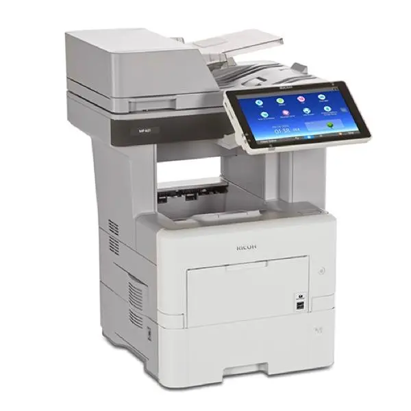 $25/Month Ricoh Aficio Mp 601Spf Black And White Laser Multifunction Printer Office Copier And Scanner 1