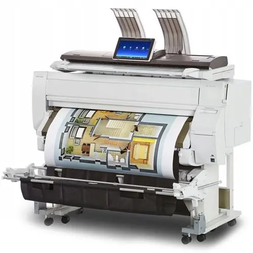 $125/Month (New Repo) 36" Ricoh Plotter Mp Cw2201sp 2201 Wide Format Color Multifunction Inkjet Printer With Scanner 1