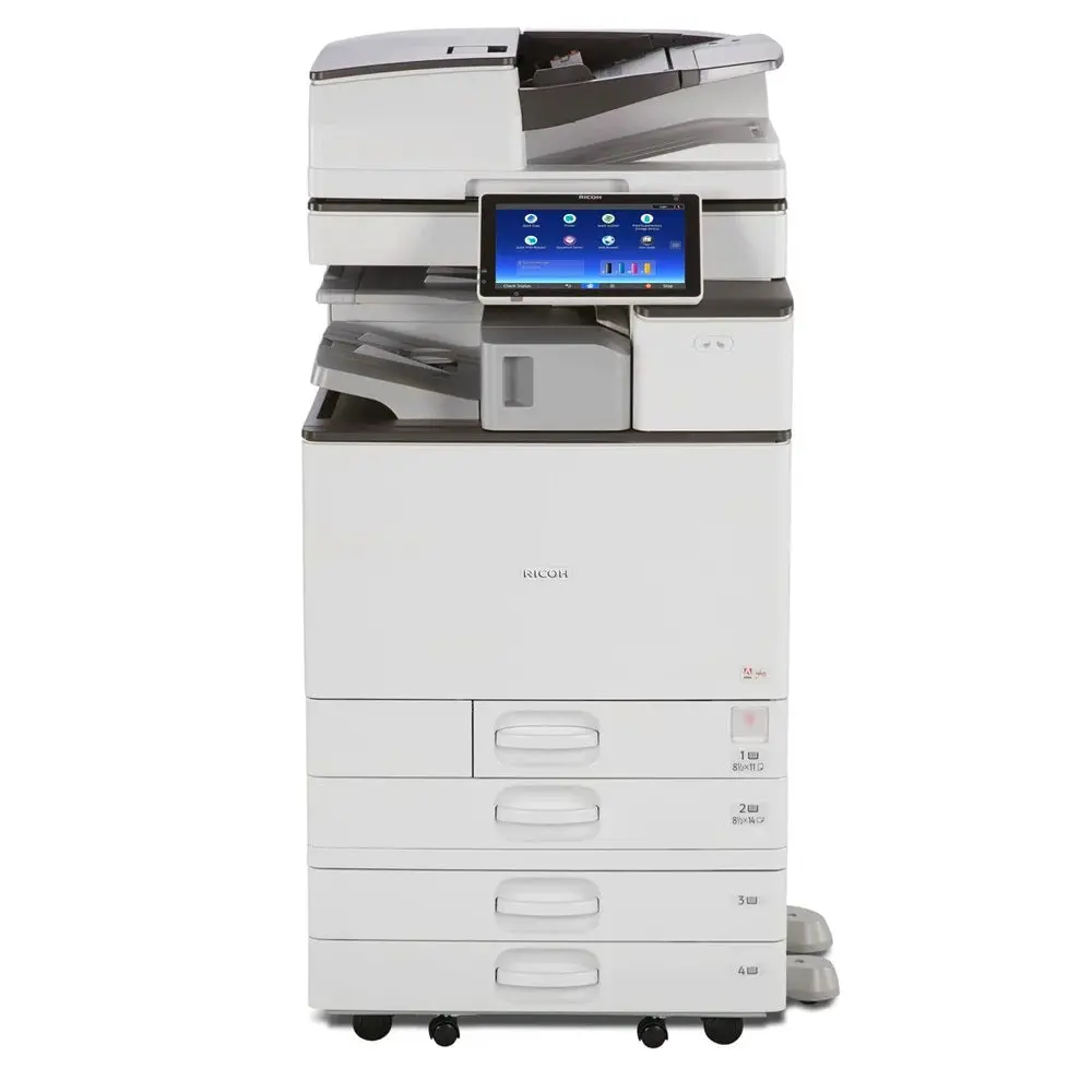 Ricoh Mp C2004 Duplex Color Laser Multifunction Printer (Print, Copy, Scan, Fax), 11X17 12X18 With Color Touchscreen For Busy Offices - Only 34K Pages Printed 1