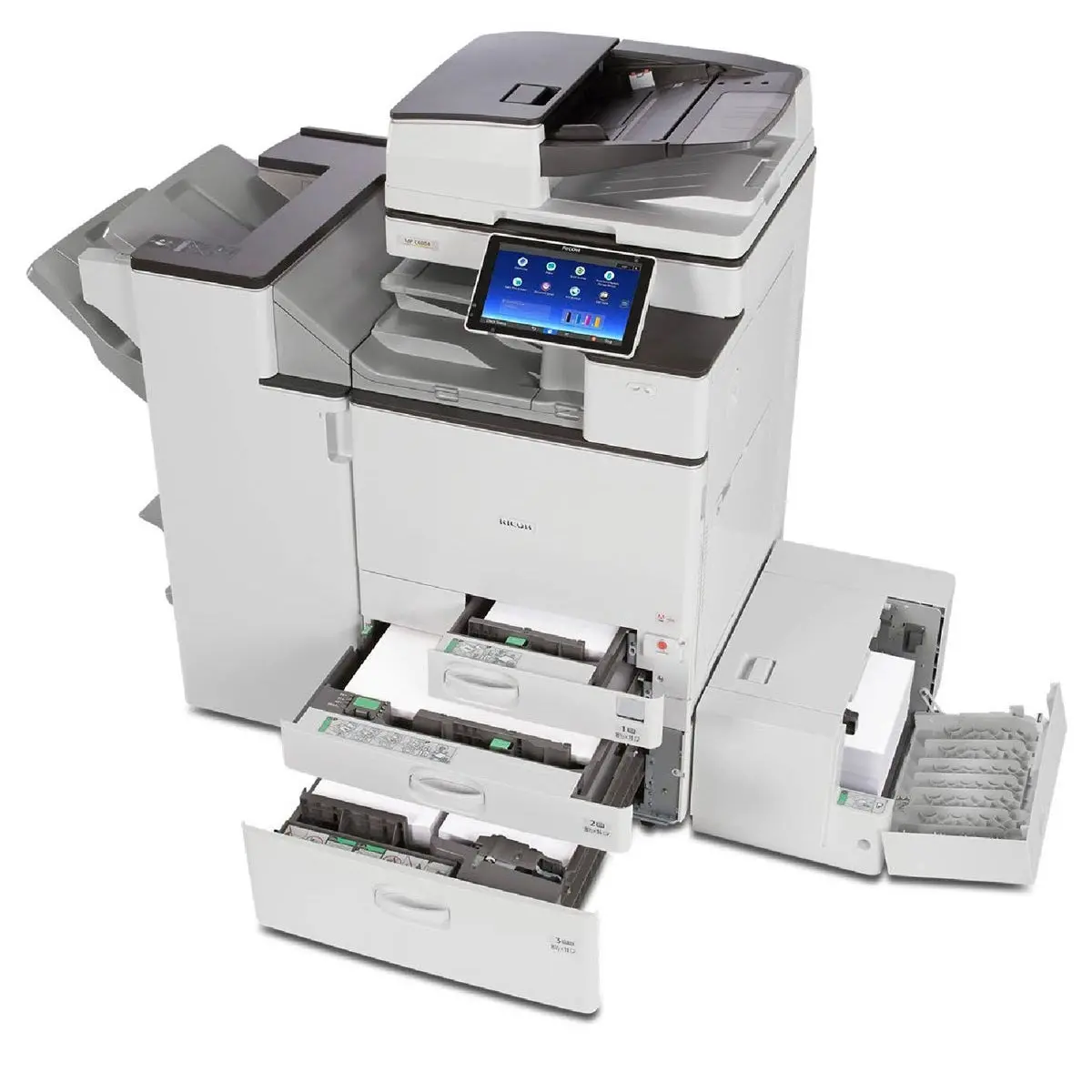 $65/Month Ricoh Mp C4504 45Ppm Color Laser Multifunction Photocopier Printer Scanner Fax 11X17, 12X18 With Duplex Printing For Office 1