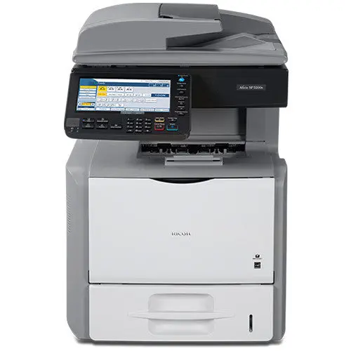 Repossessed Ricoh Aficio Sp 5200S Monochrome Laser Multifunction Printer 1