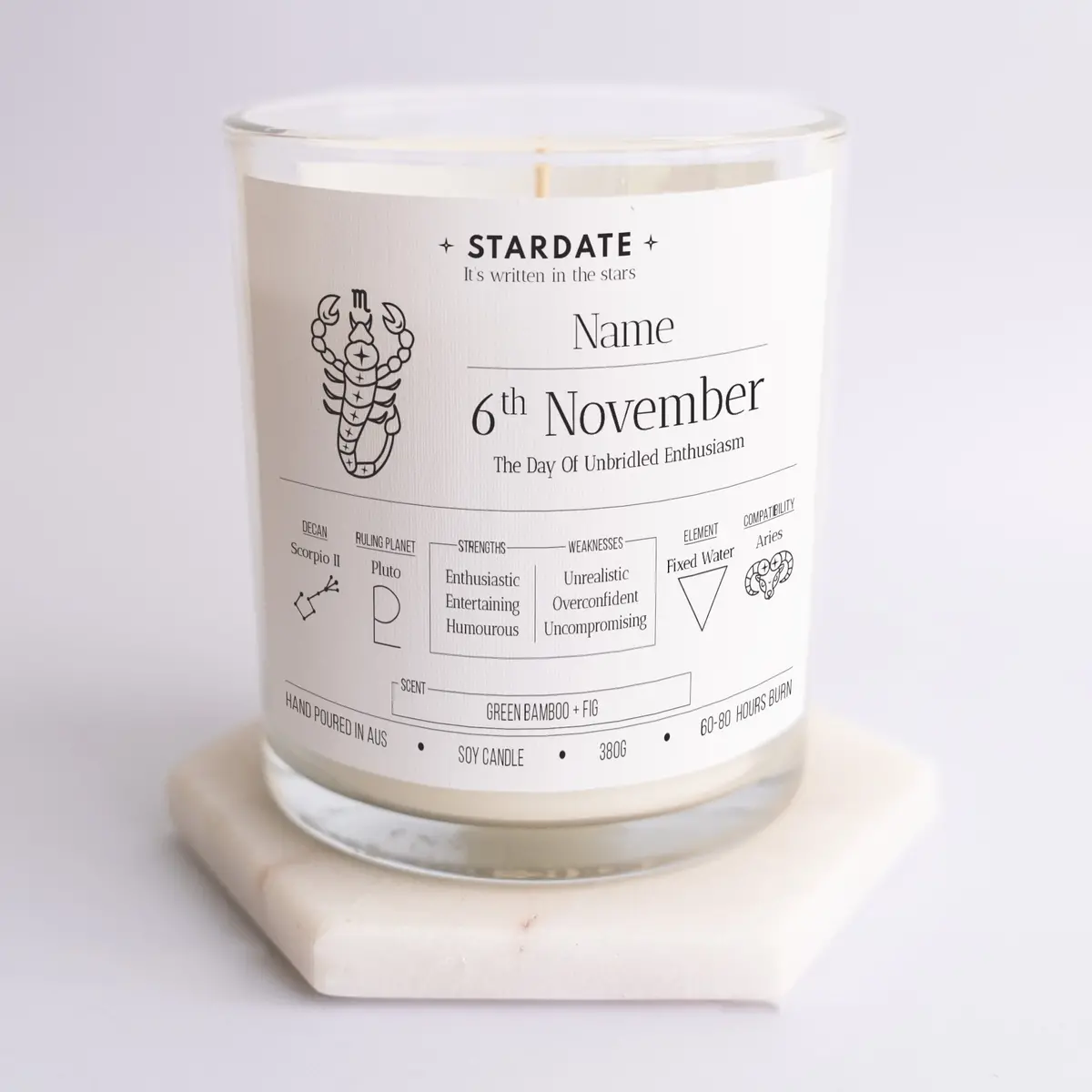 Scorpio Zodiac Candle 16