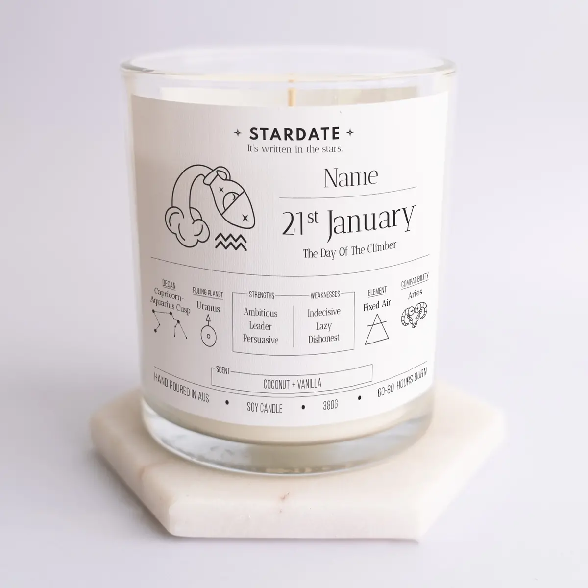 January 21St | Aquarius Candle 1
