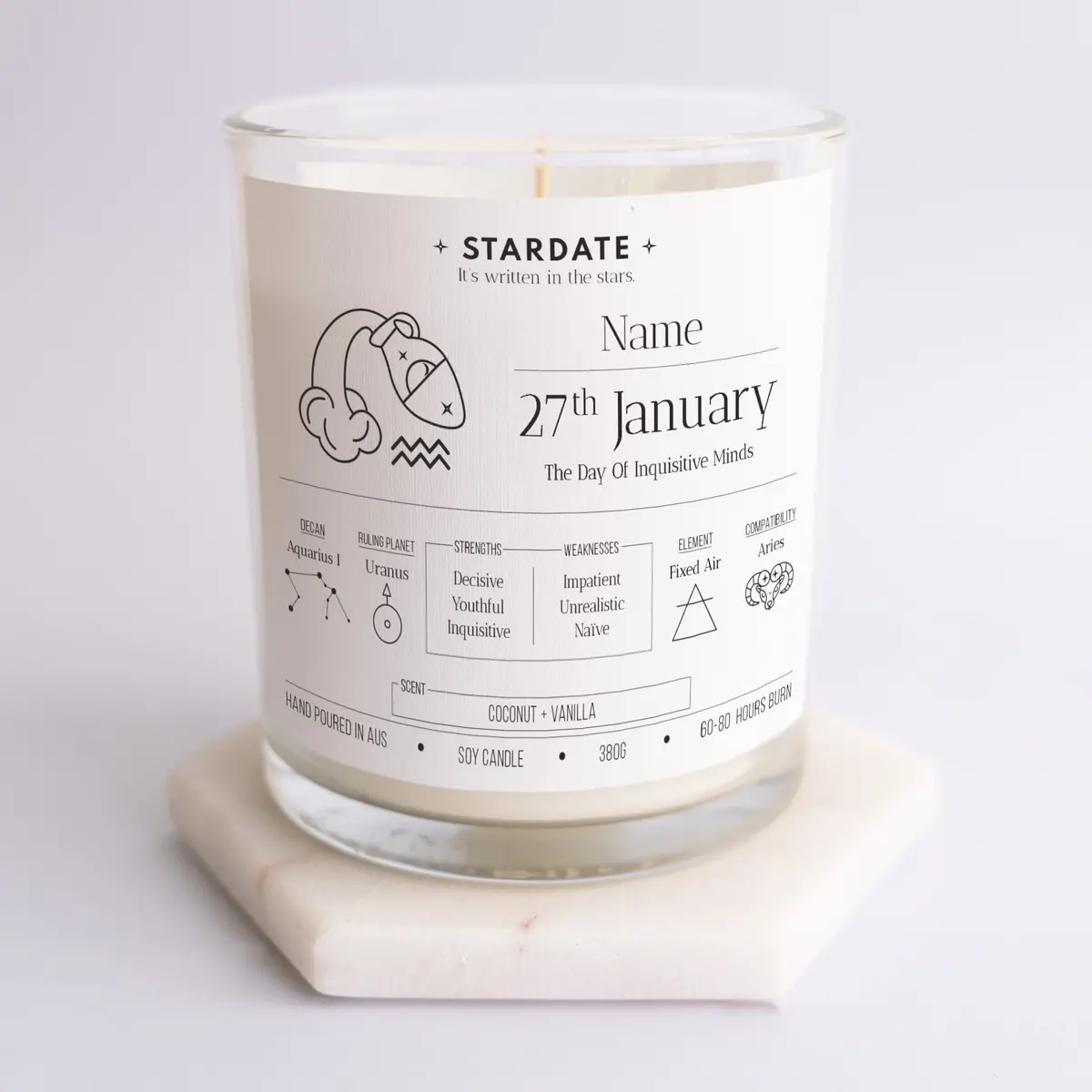 January 27Th | Aquarius Candle 1