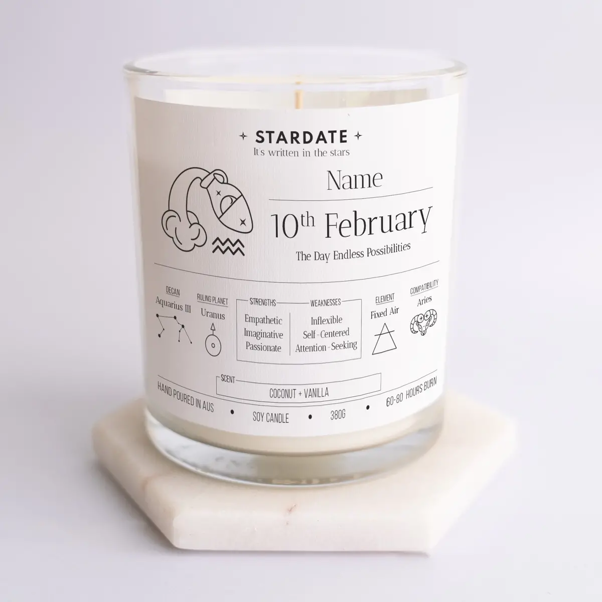 February 10Th | Aquarius Candle 1