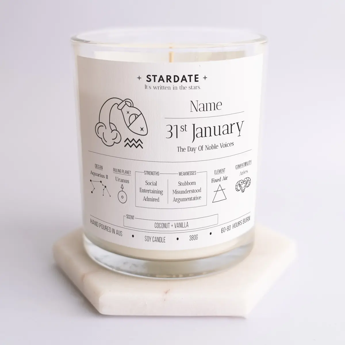 January 31St | Aquarius Candle 1