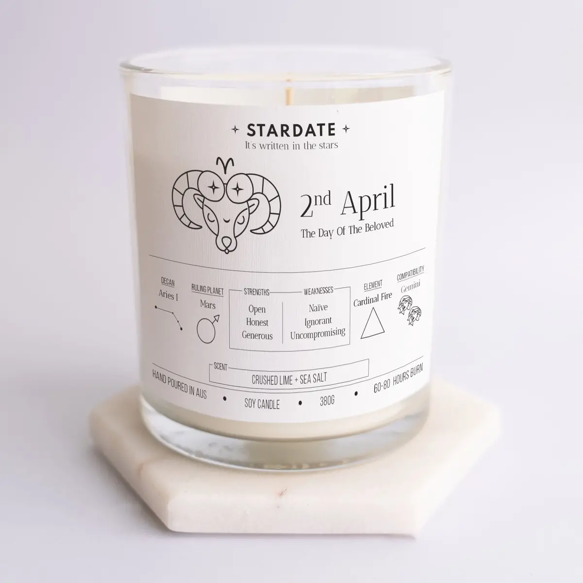 Aries Zodiac Candle 15