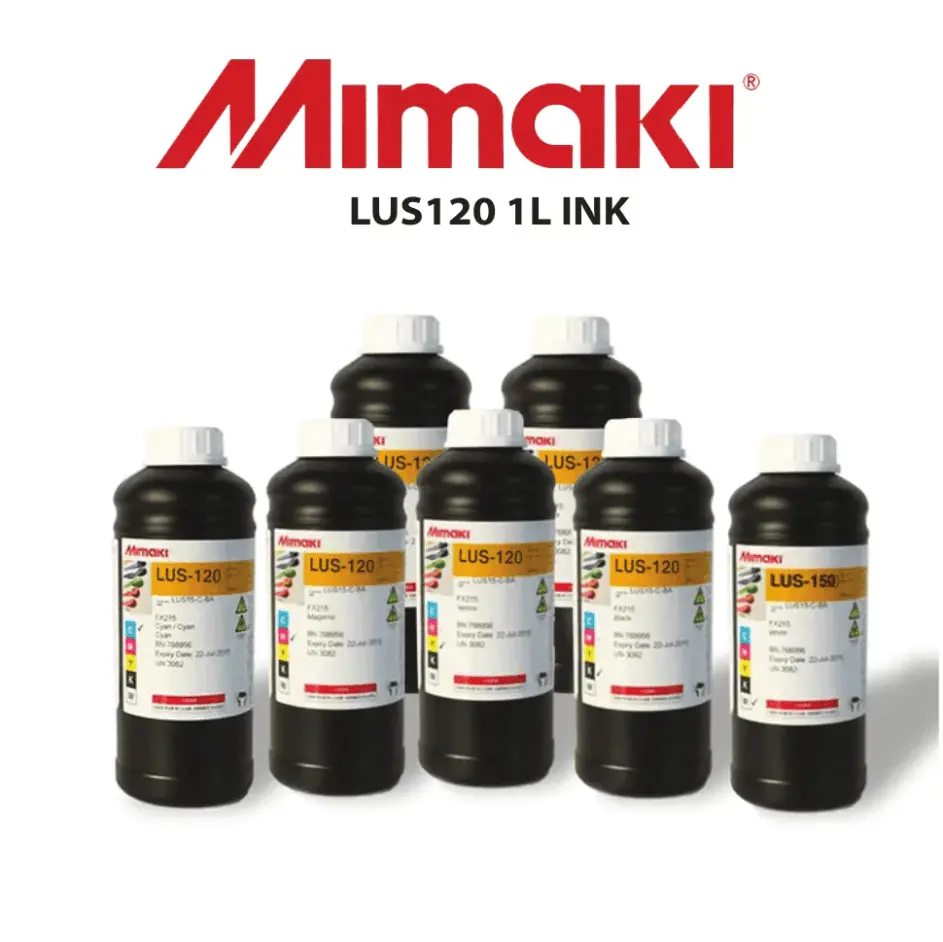Original Mimaki Lus-120 (Lus120) Uv-Led Curable Ink – Yellow (1 Liter) 1