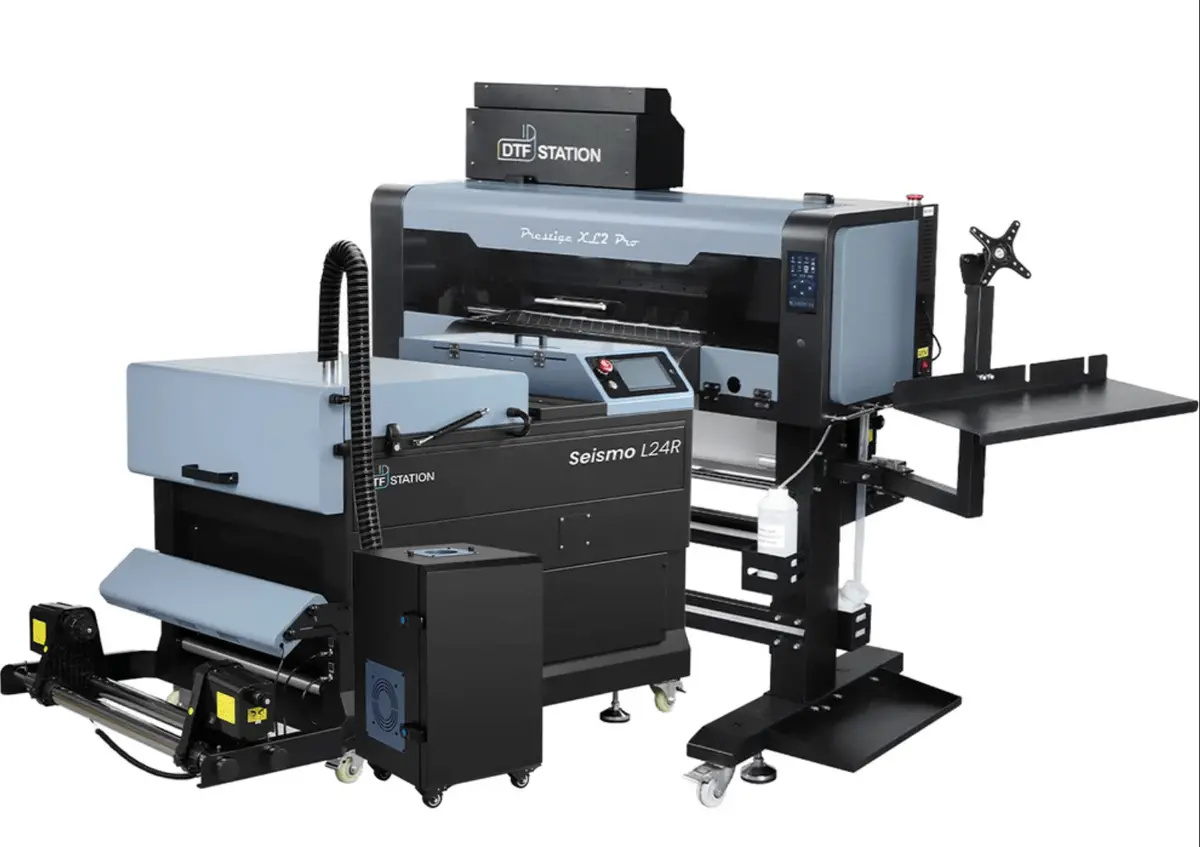 $398/Month 9-Colour Bundle 24" Prestige Xl2 Pro New Dtf Station Printer With  Automatic Powder Applicator/Shaker/Oven With Seismo L24r Auto Recirculating Shaker-220V 1
