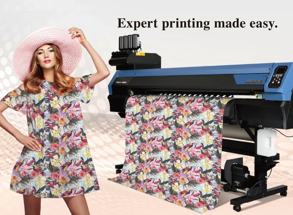 Mimaki Ts100-1600 64" Entry-Level Professional High Performance Dye Sublimation Roll-Based Printer 1