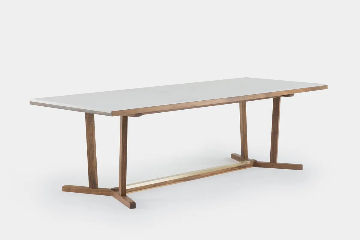 Shaker Dining Table Stone Top 1