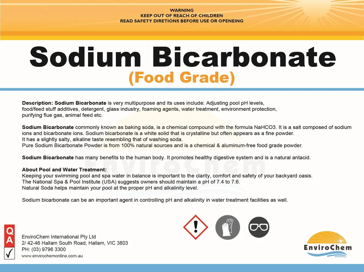 Sodium Bicarbonate (Food Grade) 1
