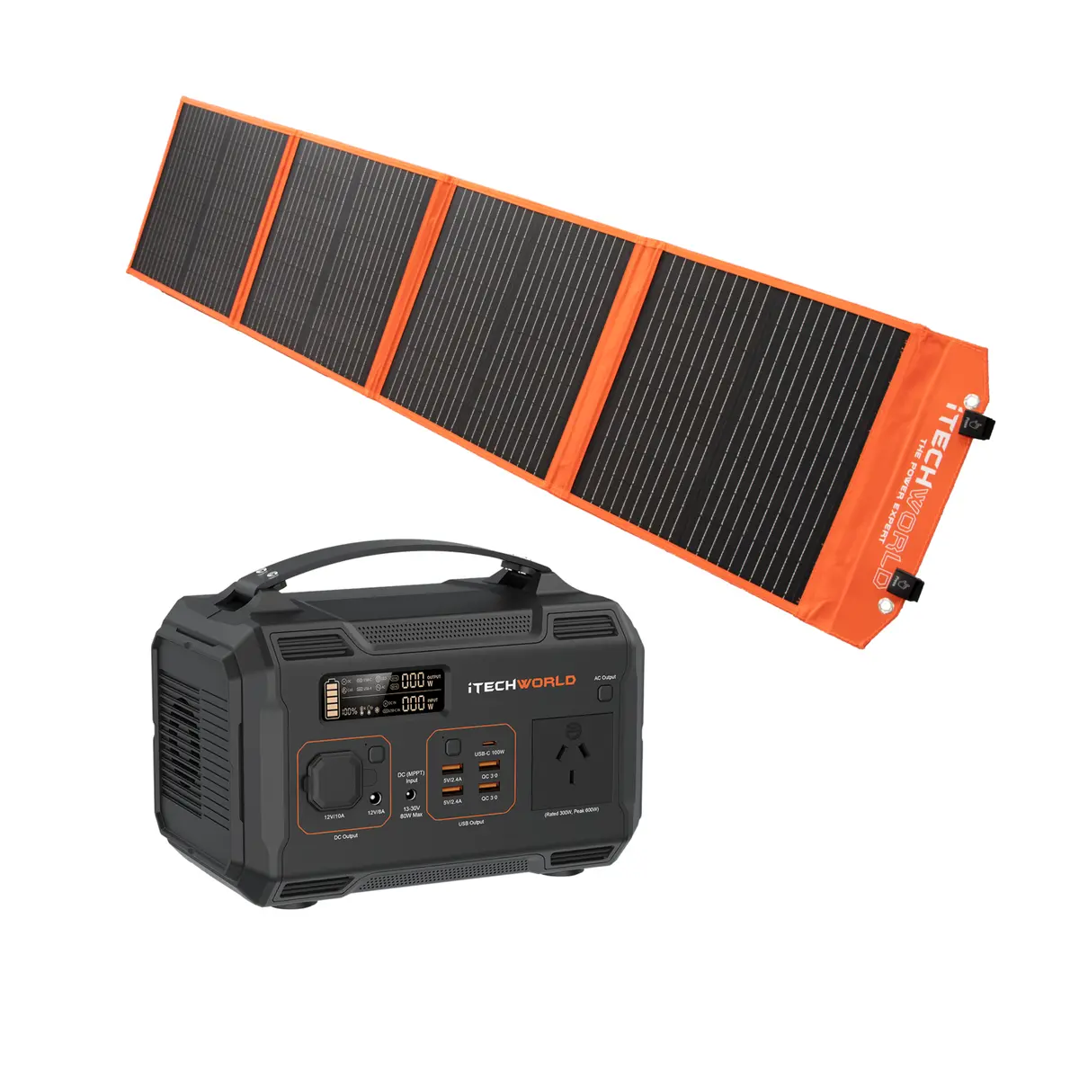 Essential | Solar Generator Kit | Ps300 Power Station And 100W Solar Blanket 1