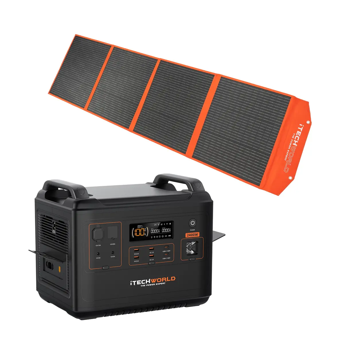 Premium | Solar Generator Kit | Ps2000 Power Station And 200W Solar Blanket 1