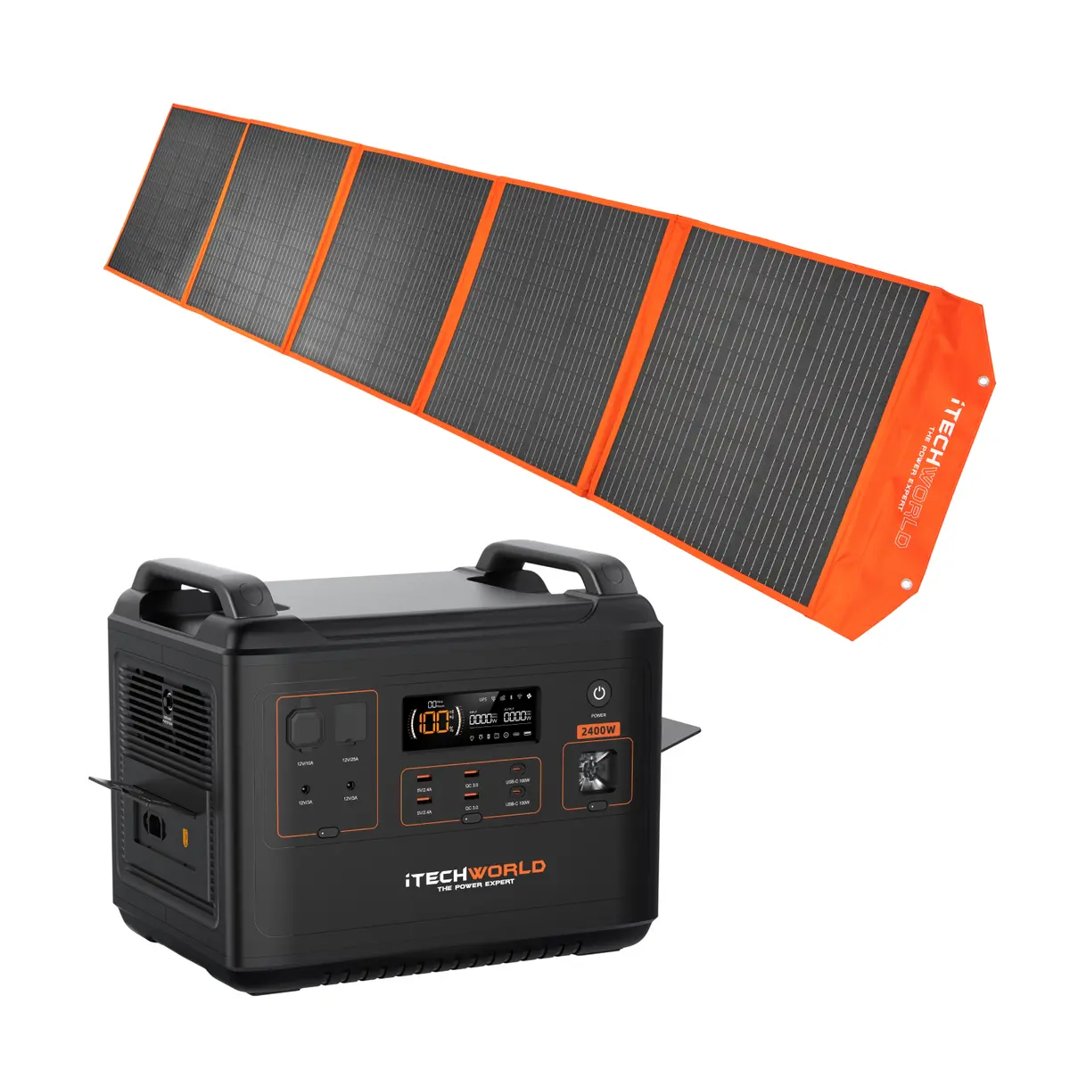 Elite | Solar Generator Kit | Ps2000 Power Station And 300W Solar Blanket 1