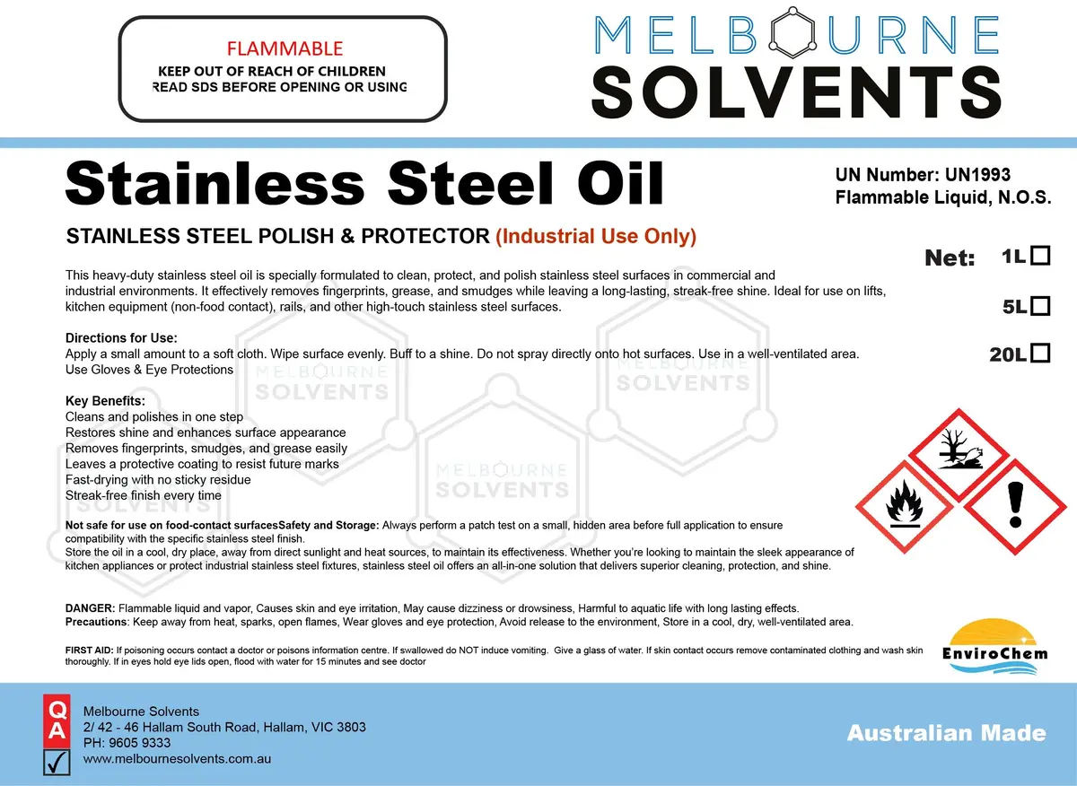 Stainless Steel Oil (Commercial/Industria Grade) 1