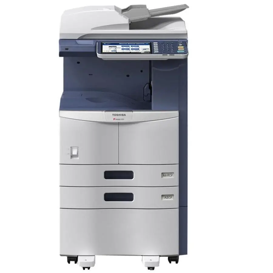 $28.73/Month Toshiba E-Studio 256 A3/Tabloid-Size Monochrome Multifunction Copier Printer Scanner For Office Use 1