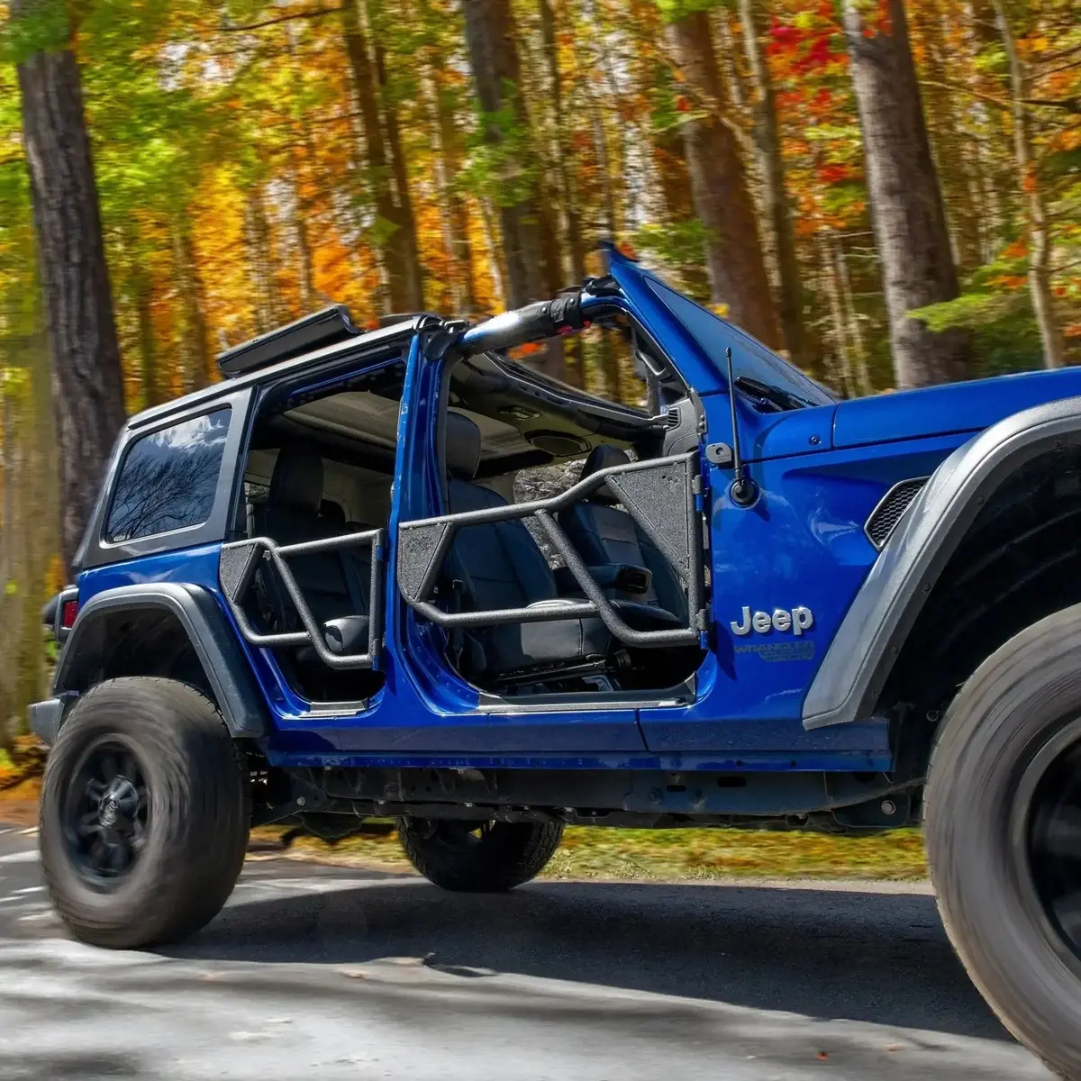 Ez4x4 Razor Aluminum Half Tube Doors For Jeep Wrangler Jku 4-Door – Lightweight, Black Powder-Coated, Secure Oe Fit 1