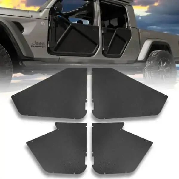 Ez4x4 All-Weather Panels For Phantom Full Tube Doors – Fits Jeep Wrangler Jku – Black – 4Pc 1
