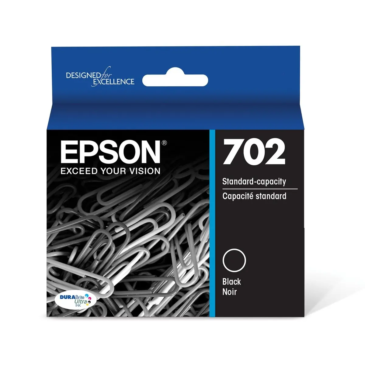 T702120s Epson Durabrite Ultra Black Ink Cartridge W/Sensorm 1