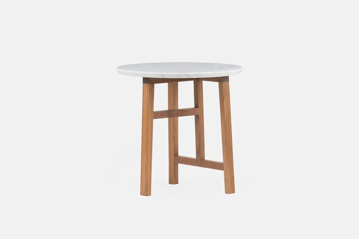 Trio Side Table With Stone Top 1