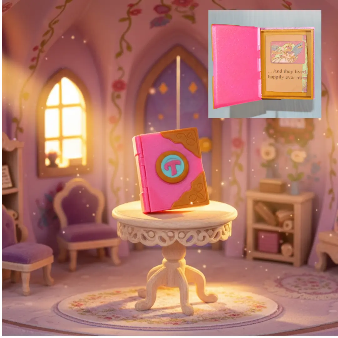 3D Printed 4" Story Book Trinket Container 1