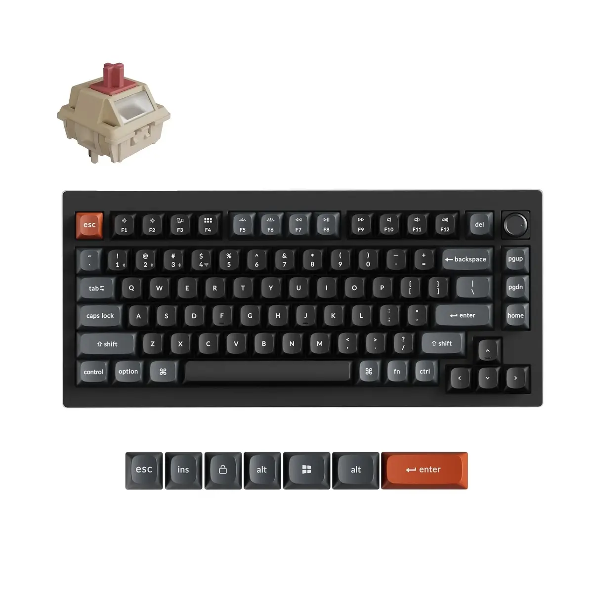 Keychron - V1 Ultra 8K Wireless Custom Mechanical Keyboard - Bezprzewodowa Klawiatura Mechaniczna 1