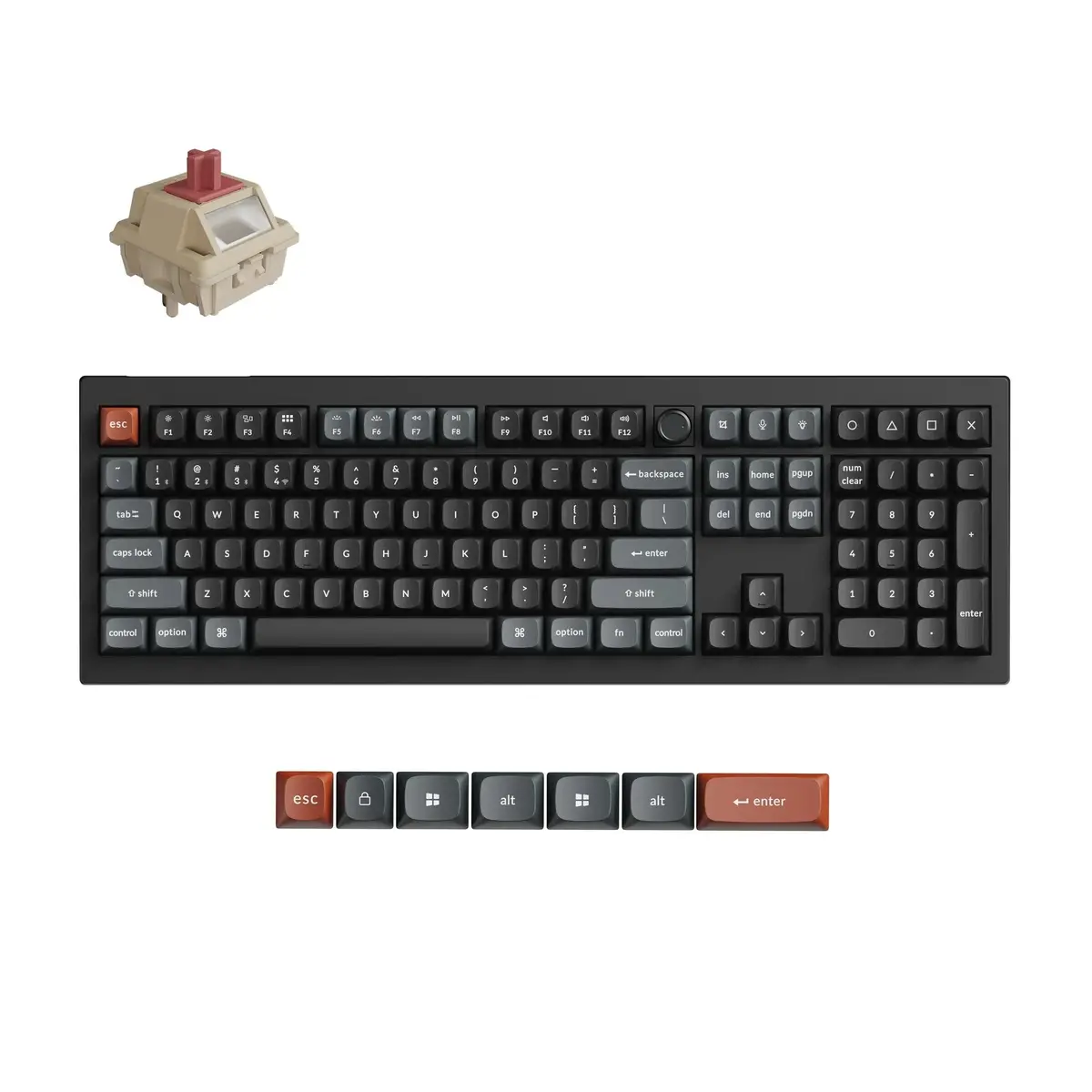 Keychron - V6 Ultra 8K Wireless Custom Mechanical Keyboard - Bezprzewodowa Klawiatura Mechaniczna 1