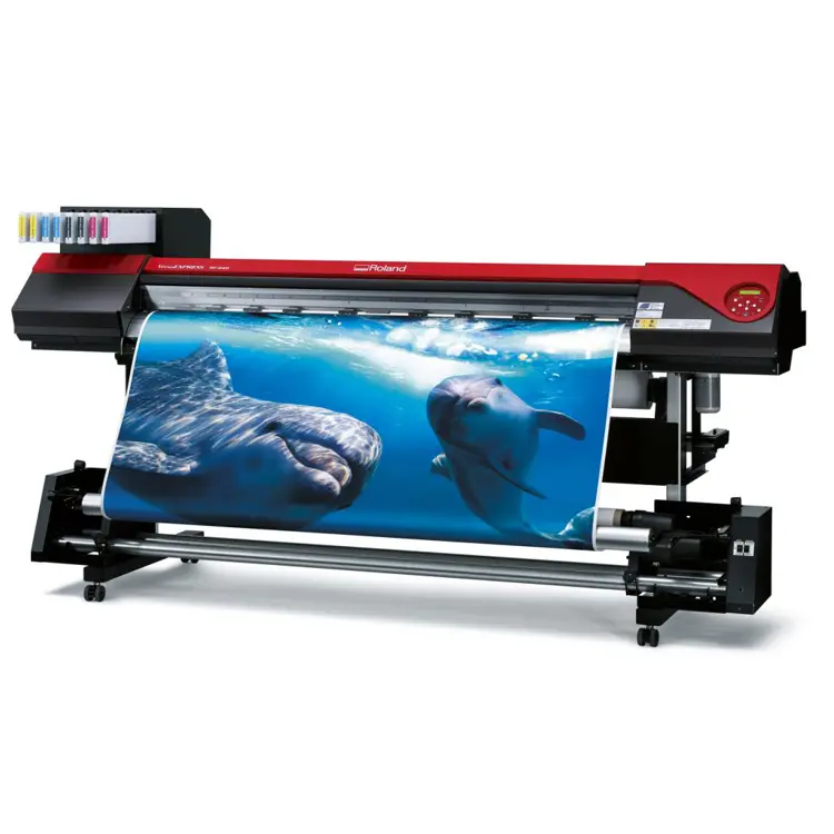 $349/Month Versaexpress Roland 64" Rf-640 8C Eco-Solvent 8-Color High Quality Inkjet Printer With Automatic Sleep Feature And Take-Up No Ergosoft 1
