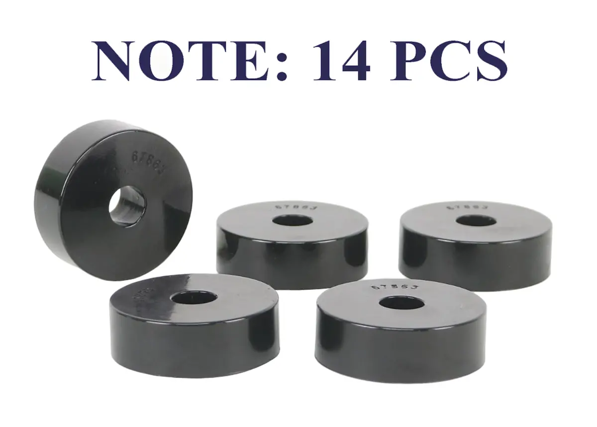 Whiteline Body Mount Bushing Kit For Classic Off-Road Suvs - Fits 1959-1973 Jeep Cj5 (Pack Of 14) 1