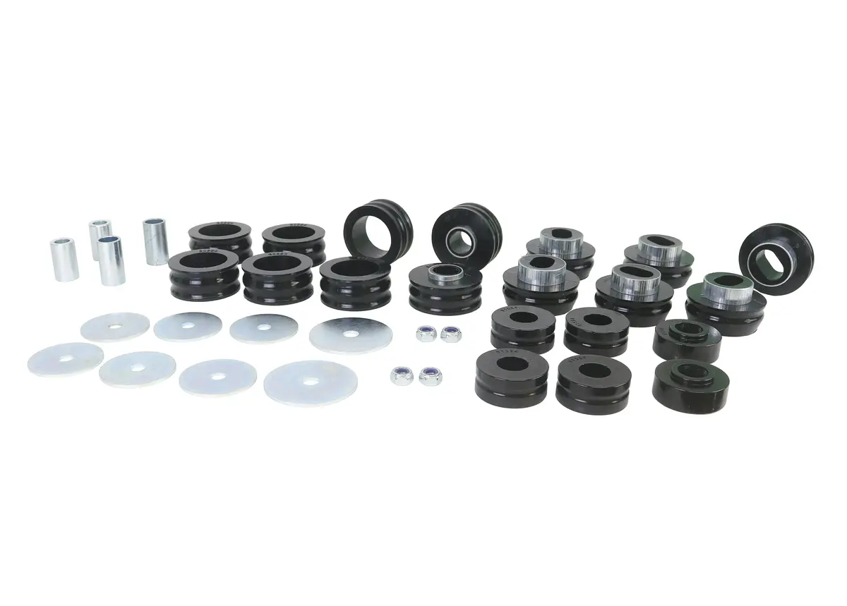 Whiteline Body Mount Bushing Kit For Suvs - Fits 1981-1991 Chevrolet Blazer/K5, Gmc Jimmy - High-Quality Polyurethane (Black Finish) 1