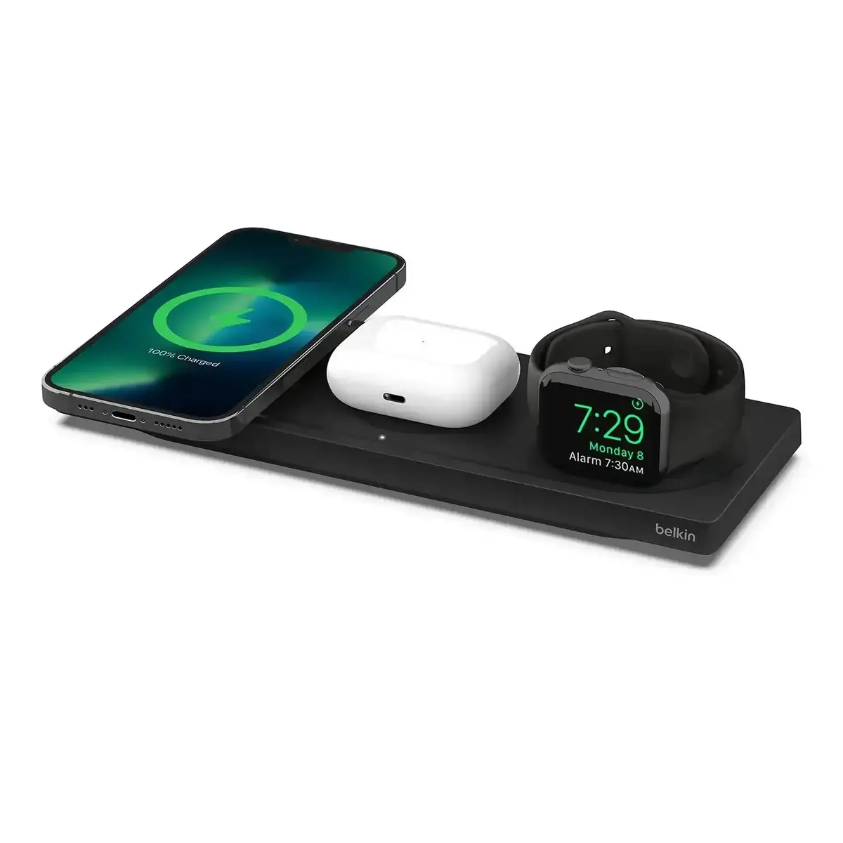 Belkin - Boostcharge Pro - Bezprzewodowa Podkładka Ładująca 3W1 Z Magsafe 15W 2