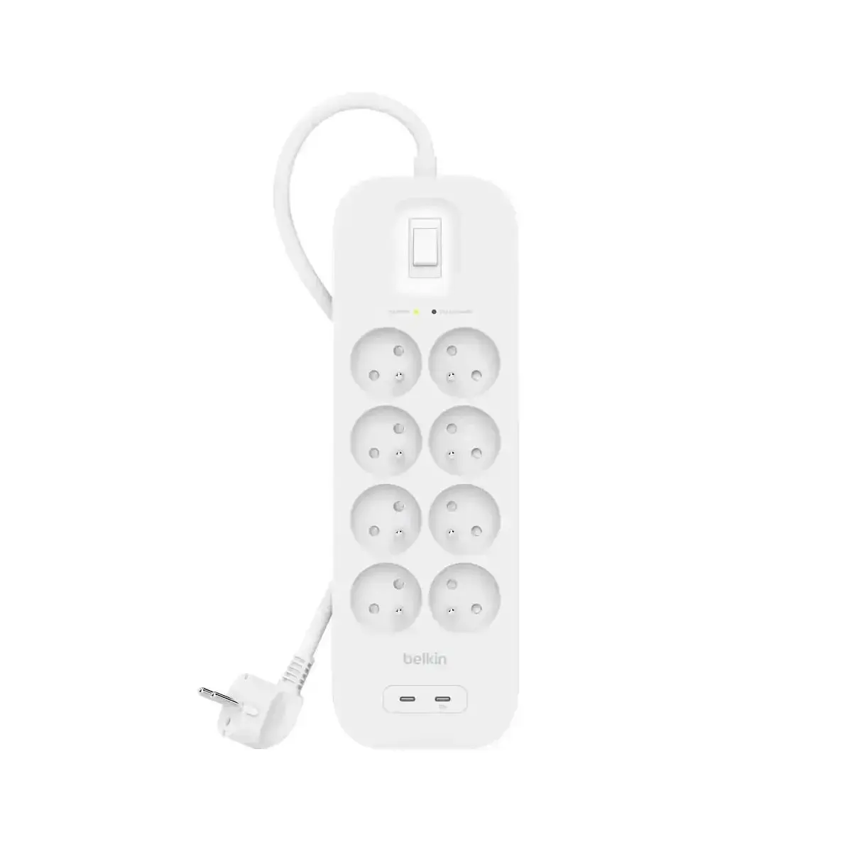 Belkin - Listwa Zasilająca, 8-Portowa + 2Xusb-C 900J 1