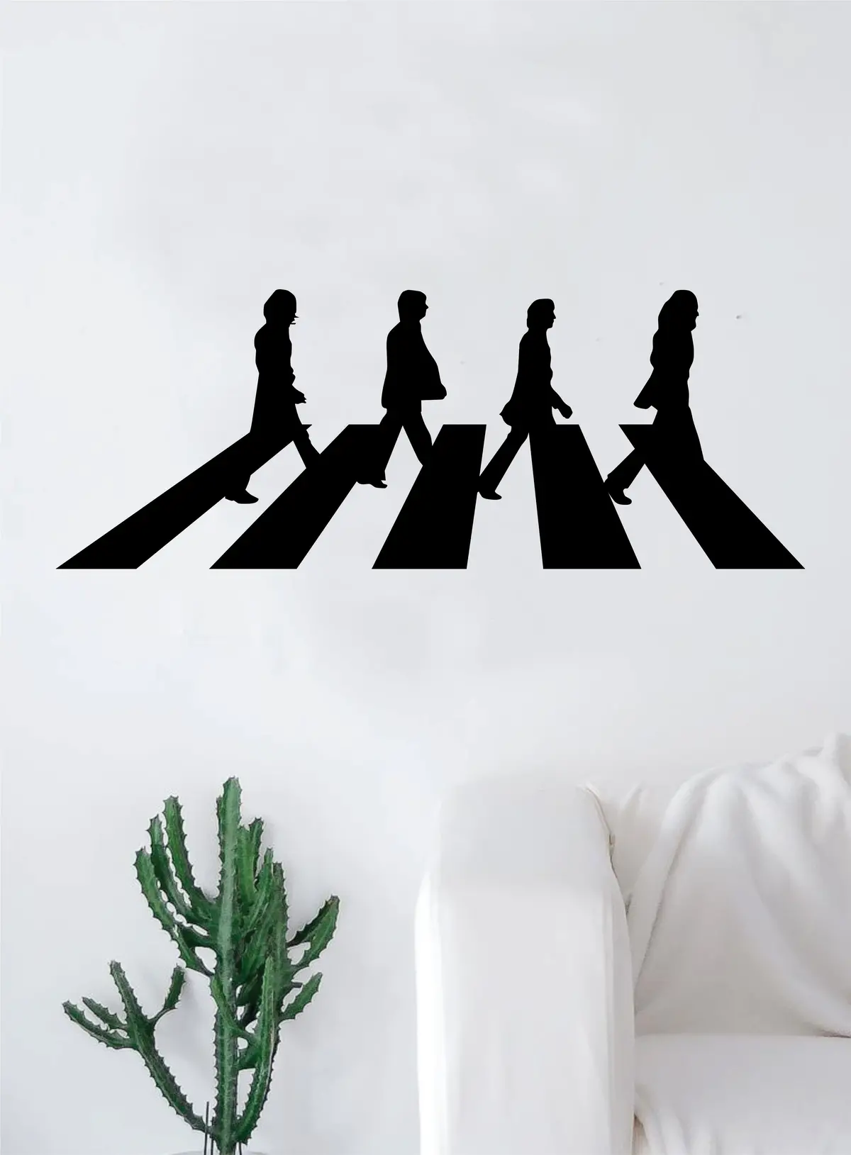 Abbey Road Large Decal Sticker Wall Vinyl Art Living Room Bedroom Decor Music John Lennon Paul Mccartney The Beatles Inspirational 1