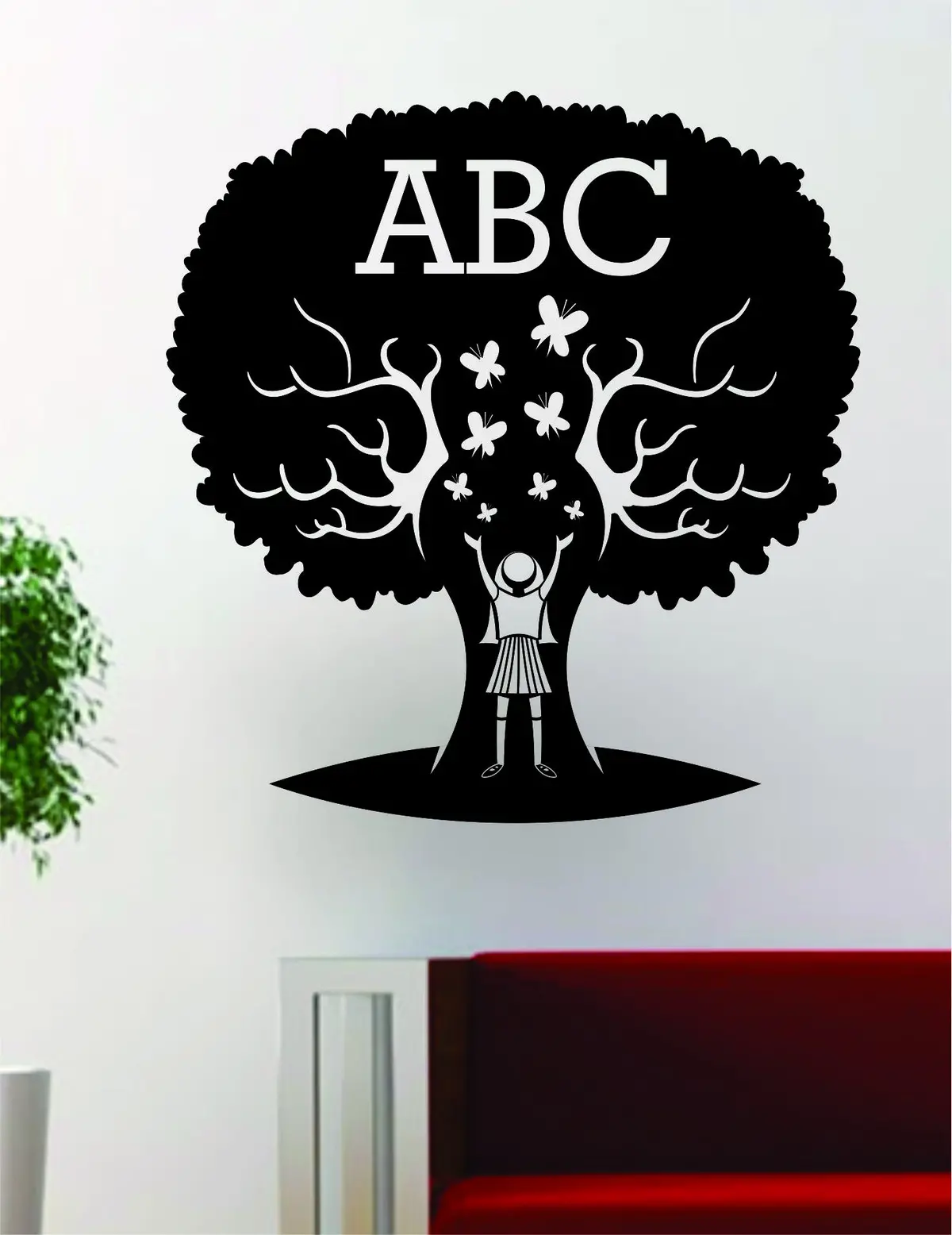 Abc Tree School Teacher Design Decal Sticker Wall Vinyl Decor 1