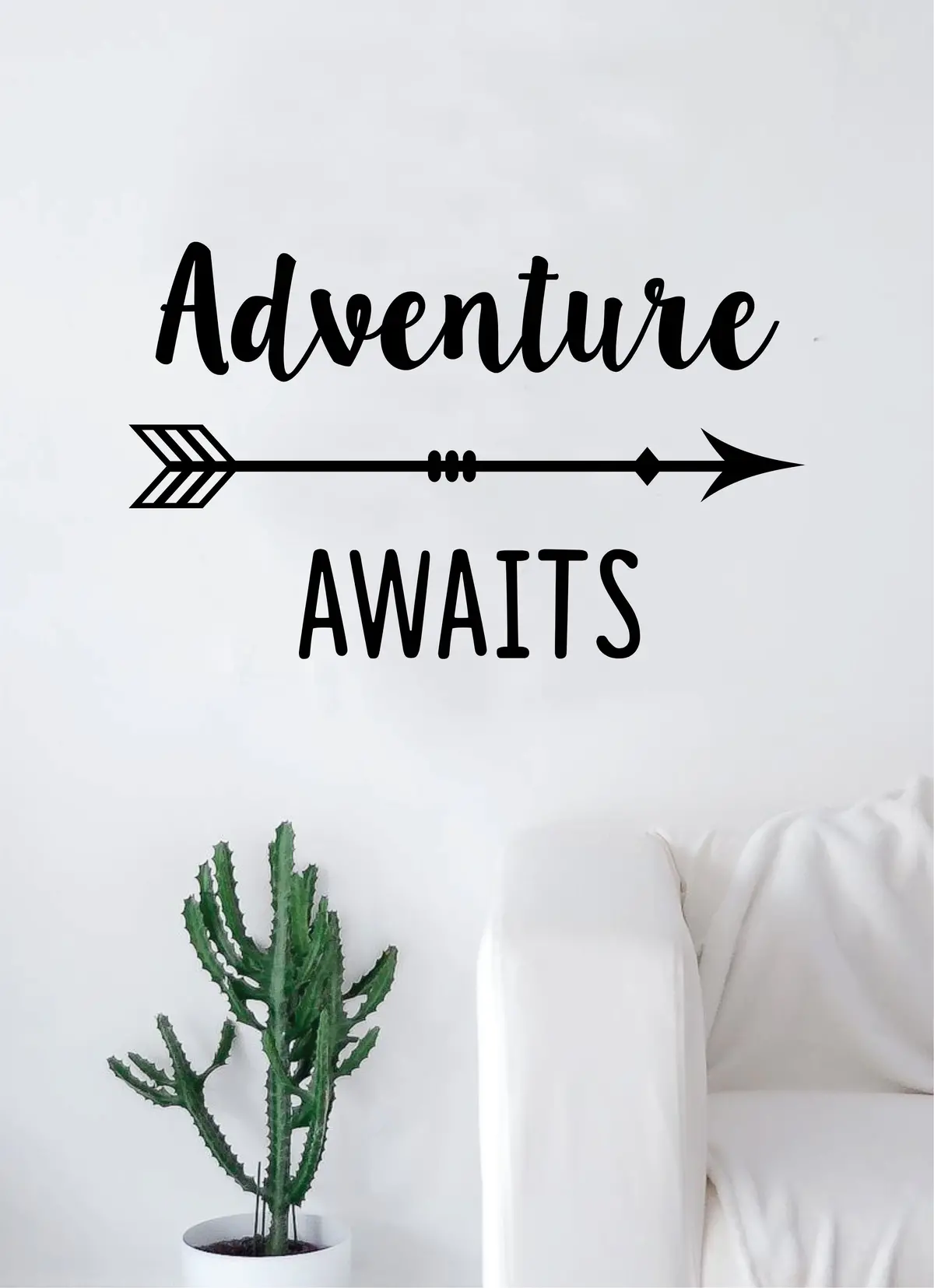 Adventure Awaits V16 Wall Decal Sticker Bedroom Room Art Vinyl Beautiful Inspirational Travel Mountains Wanderlust Teen Kids Baby Nursery 1